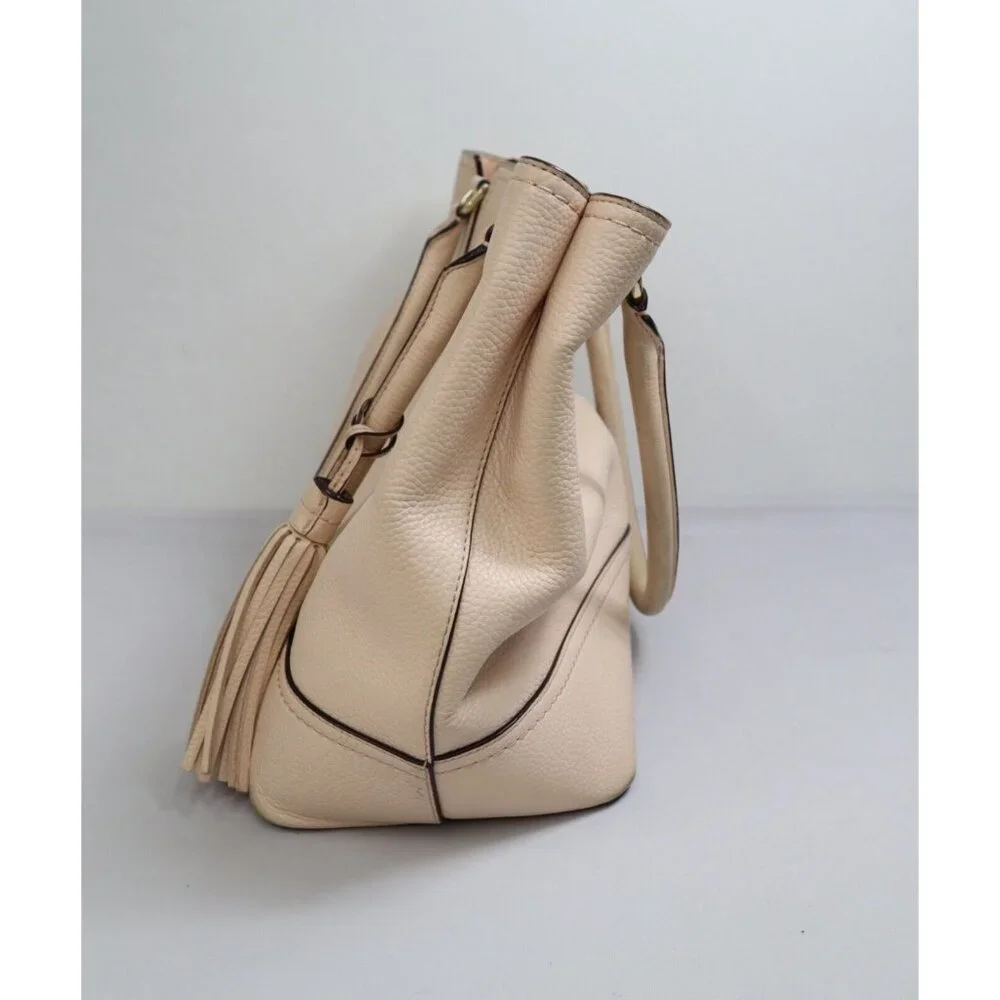 Kate Spade Jenner MacCall Cow Light Pink Leather Shoulder Tote‎ Bag